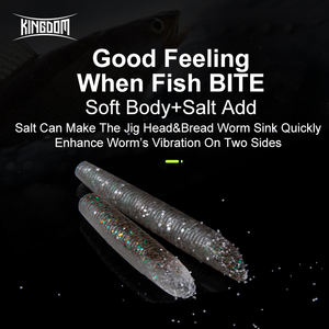 Señuelos de Pesca Suaves Kingdom 8858, PVC, 100 mm, 75 mm, Cabeza de Jig de Plomo, Hundimiento Lento, Señuelo Suave, Crankbait, Worms <span class=keywords><strong>Trick</strong></span>, Ned Rig - Product Image 6