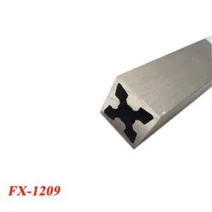 High Quality Aluminum Extrusion Profiles Closet Wardrobe Square Tube Profiles For Shelf Storage