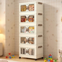 Organisateur de jouets pour enfants en PP, empilable, pliable, résistant aux intempéries, 1 à 5 niveaux, pour balcon, jardin, rangement de terreau