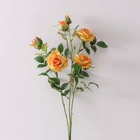 C Hochwertige Großhandel fabrikpreis weiße rote Rosen künstliche Blume massenhaft für zuhause garen hochzeit party dekoration