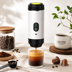 <b>Portable</b> <b>Espresso</b> Brewer USB Rechargeable Capsule Coffee <b>Maker</b> OEM Factory Travel Barista Cold and Hot Self Heating Machine - Product Image 1
