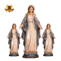 Décoration d'intérieur, statue de la Vierge Marie en résine grandeur nature, sculptée à la main, figurine religieuse de haute qualité, vente en gros de statues de la Vierge Marie