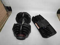 Haltère en acier réglable 24 kg 40 kg 15 vitesses Équipement de fitness durable pour l'entraînement du corps entier