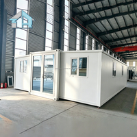 Rumah Prefabrikasi Anti Guncangan Anti Jamur Langsung dari Pabrik, Rumah Mungil, Kantor Prefab 20ft 30ft untuk Area Istirahat di Halaman Belakang