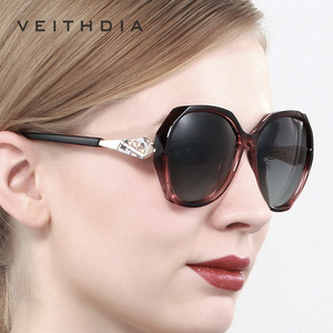 Veithdia Women's Polarized Sunglasses UV400 Plastic Metal Frame Type 3 Lens Fashion Travel Sun Protection - Product Image 1