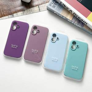 Funda de Silicona Líquida para Teléfono Móvil <span class=keywords><strong>iPhone</strong></span> 17 <span class=keywords><strong>Pro</strong></span> 16 15 14 13 <span class=keywords><strong>12</strong></span> 11 <span class=keywords><strong>Pro</strong></span> <span class=keywords><strong>Max</strong></span> Plus, Cubierta Trasera Suave al Tacto, Accesorios para Teléfono - Product Image 3