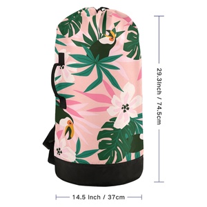 Trendy Design Custom Storage Home Folding <b>Water</b> Resistant Large Capacity Laundry Backpacks - Product Image 4