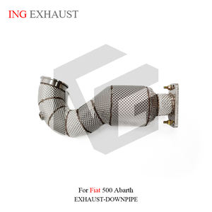 ING Nouveau Downpipe Catalytique en Acier Inoxydable Haute Performance pour Système d'Échappement <span class=keywords><strong>Fiat</strong></span> <span class=keywords><strong>500</strong></span> <span class=keywords><strong>Abarth</strong></span> <span class=keywords><strong>1</strong></span>.4 - Événement Promotionnel - Product Image 6