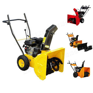 Máquina quitanieves manual a gasolina con un solo neumático para limpieza y lanzamiento de nieve en carreteras - Product Image 2