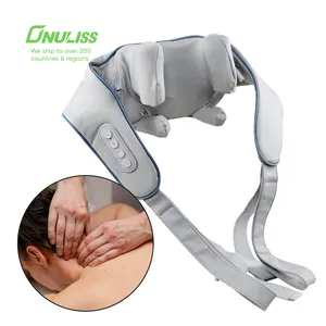 Smart Professional Usb-C Rechargeable Deep Kneading Massage Hot Compress Shiatsu Back Shoulder Neck Massager For Pain Relief