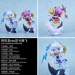 Lindo Set de Figuras de Anime de Anya Forger en Estilo Chibi, 2 Diseños, Diseño de Cosplay de Nika para Decoración de Escritorio Estudiantil y Regalo Navideño - Product Image 6