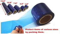 Rollo de Película Protectora de Superficie Transparente y Suave, Autoadhesiva, Temporal, para Pisos de Azulejos, Protector de Piso de PE, Moldeo por Soplado