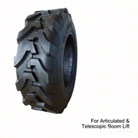 12.5/80-18 Flat Free Polyurethane Foam Tire TRC05 High Toughness Rubber Body for Telehandler Handling Machinery