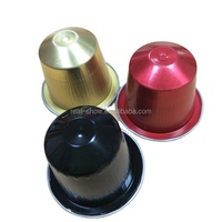 Capsules de café en aluminium vides de qualité alimentaire, personnalisées avec couvercle en aluminium pour l'emballage du café