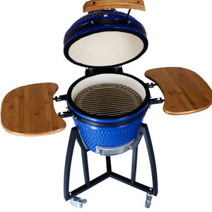 Barbecue Kamado AUPLEX 16 pouces, portable, en céramique, au charbon de <span class=keywords><strong>bois</strong></span>, pour fumer, pour le camping en plein air, le jardin, <span class=keywords><strong>four</strong></span> à viande en acier inoxydable - Product Image 3