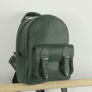 Custom Genuine Leather <b>Mini</b> <b>Backpack</b> Wholesale Supplier Small Vintage Cowhide Leather Luggage Bags & Cases For <b>Women</b> LSBP-0067 - Product Image 1