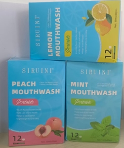 Tiras Blanqueadoras de Dientes de Tres Sabores en Oferta, Tamaño Viaje, Antisépticas, Frescas, para Adultos - Product Image 3