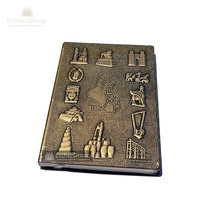 Großhandel 3D geprägt Vintage A5 PU Leder Notebook Note Office Class mate Papier Notizbücher
