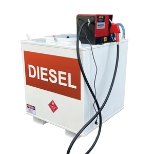 Distributeur de carburant portable autoportant 1000L 2000L avec <span class=keywords><strong>pompe</strong></span> <span class=keywords><strong>pour</strong></span> ravitaillement de véhicules, réservoir de stockage de carburant diesel en forme de cube - Product Image 3