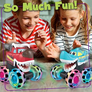 EPT Press Friction Space Car Toy Press Go Led Light Wheels Niños Little Plastic Friction Car Monster Truck Juguetes - Product Image 2