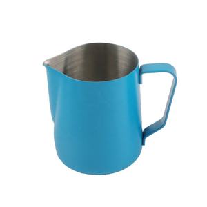 Jarra para Espumar Leche de Acero Inoxidable, Color Azul, 350 ml, Precio al por Mayor, Disponible para Espresso, Café Latte Art - Product Image 3