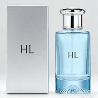 Flacon de parfum personnalisé sérigraphié 30ml 50ml 100ml rechargeable en verre cristal unique avec bouchon couronne et emballage de luxe sur mesure