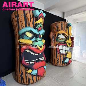 เสาโทเท็มอินเดียเป่าลมพิมพ์ลายสีตามสั่ง ขนาดและสีที่กำหนดเอง เสาตกแต่งเป่าลม - Product Image 3