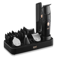 RAF Herren-Pflegeset 5-in-1 USB Typ-C Aufladbarer Trimmer Nasenhaartrimmer Bartschneider für Männerpflege