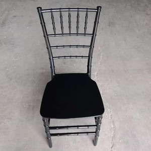 Silla de Boda de Plástico PP Negra Estilo Napoleón, Económica, para <span class=keywords><strong>Banquetes</strong></span> y Ceremonias, Precio de Fábrica al por Mayor - Product Image 2