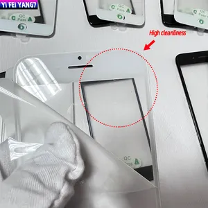 Mặt Kính Màn Hình Trước LCD 3 Trong 1 Ép Lạnh Hàng Đầu Có Khung Keo OCA + Lưới Nói Tai Sửa Chữa Cho Iphone 8 7 6 6S Plus 8G