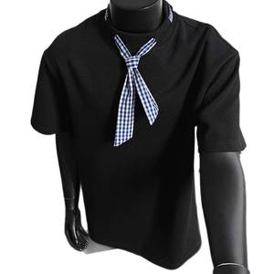 Camiseta Moderna de Manga Corta con Cuentas para Hombre, Estilo Vintage, Transpirable, Absorbe la Humedad, Diseño Americano Nuevo de Verano, Sensación de Alta Gama - Product Image 5