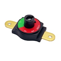 Interrupteur de déconnexion de batterie à bouton amovible HM en cuivre 12V-48V 275A 2 pôles pour VR, VTT, voitures et bateaux
