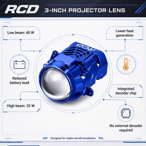 Projecteur <span class=keywords><strong>LED</strong></span> universel de remplacement direct 72W 12V, 2600 Lumens, 6000K, homologué pour la sécurité, rénovation professionnelle - Product Image 6