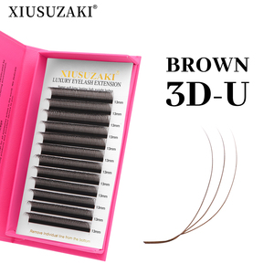 Ciglia Finte XIUSUZAKI Private Label Mega Volume Parallel Flower Cross Marrone <span class=keywords><strong>Scuro</strong></span> a Forma di U YY 3D 4D 5D <span class=keywords><strong>Extension</strong></span> Ciglia - Product Image 3