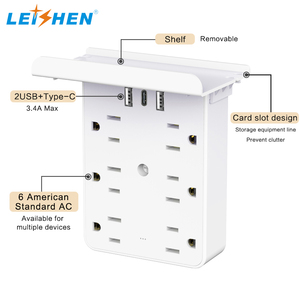Leishen USB đa Ổ cắm điện Extender tường cắm kết nối ổ cắm chúng tôi điện Dải mở rộng tường ổ cắm cách ổ cắm với tổ chức - Product Image 4