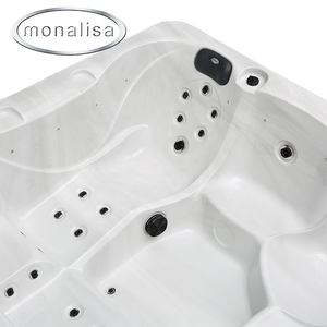 Bain à remous extérieur pour 5 personnes, expérience <span class=keywords><strong>spa</strong></span> apaisante avec système <span class=keywords><strong>d</strong></span>'assainissement à l'eau salée, réduisant l'utilisation et l'<span class=keywords><strong>entretien</strong></span> de produits chimiques. - Product Image 5