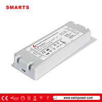 Alimentation LED ultra-mince AC/DC 24V 12V 60W Classe 2 pour miroir et éclairage de salle de bain
