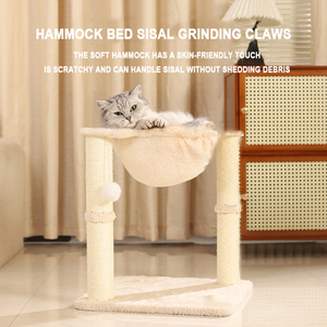 BunnyHi MW021 Sales Hot Basics fabbrica Beige grigio scuro torre di gatto amaca <span class=keywords><strong>tiragraffi</strong></span> gatto albero <span class=keywords><strong>per</strong></span> <span class=keywords><strong>gatti</strong></span> da interno - Product Image 6