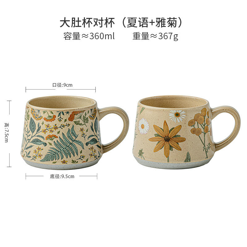 Big belly cup pair (xiayu + yaju)