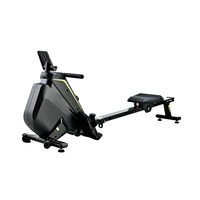 Máquina de Remo Magnética Plegable con Transmisión por Correa, Silenciosa, para Uso Doméstico, Equipo de Fitness Cardiovascular para Interiores, Capacidad de 120 kg