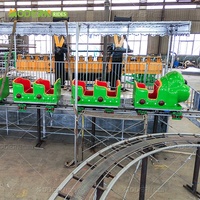 Équipement d'amusement commercial, manège de fête foraine, montagnes russes Wacky Worm, mini-montagnes russes pour enfants pour le carnaval