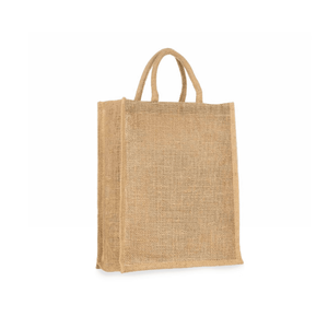 Sac fourre-tout en coton jaune moyen, écologique et personnalisable, avec fermeture à l'épaule et poignée longue pour les courses - Product Image 4