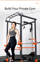 EMFitness – support de Squat réglable pour équipement de Fitness, Cage robuste pour l'haltérophilie