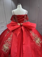 Mumuleo Leuchtend Rotes Quinceanera-Kleid mit Großer Schleife Vestidos De 15 Anos Quinceanera Rojo Vestido De XV