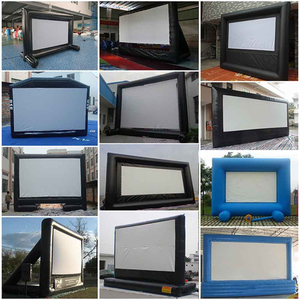 Grand écran de projection arrière gonflable noir, modèle jouet, matériau PVC, cinéma en plein air commercial, projecteur de cinéma, écran de film - Product Image 6