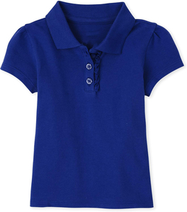 Chemises d'été pour filles, manches courtes, col polo à volants, piqué, pur coton, polos pour enfants avec volants, pour le <span class=keywords><strong>golf</strong></span> décontracté et les sports - Product Image 4