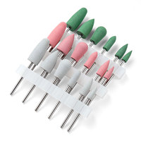 6 embouts de ponceuse à ongles en caoutchouc, fraises pour manucure, pour retirer cuticules et vernis gel, pour perceuse électrique NAD077