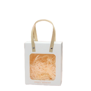 Chất lượng cao Giấy túi xách tay với cửa sổ bên ủng hộ quà tặng gói Túi Quà Tặng Túi xách tay với cửa sổ - Product Image 1