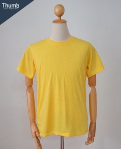 T-shirt en Polyester jaune à manches courtes pour impression par Sublimation, en Polyester/coton, décontracté, 100% Polyester, fabriqué en thaïlande - Product Image 4