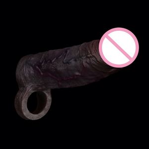 Factory Direct Penis Sleeve Supplier Reusable Silicone Male Enhancement Sleeve for Men - Product Image 1